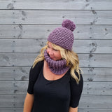Giant pom pom hat