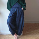 Cropped barrel leg jeans