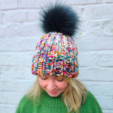 Faux fur pompoms