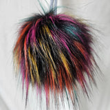 Faux fur pompoms