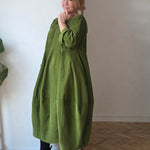 Cord Balloon Dress
