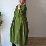 Cord Balloon Dress
