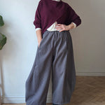 Pinstripe Barrel Trousers