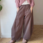 Pinstripe Barrel Trousers