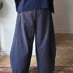 Pinstripe Barrel Trousers