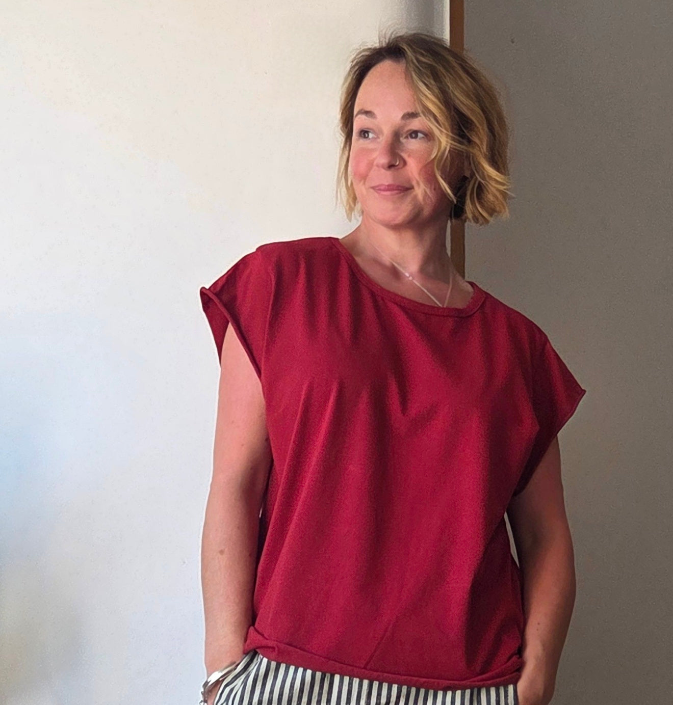 Cap sleeve t shirt