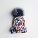 "m" hat - marble