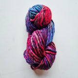 "m" hat - multi purple