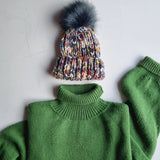 "m" hat - marble
