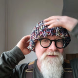 "m" hat - marble large