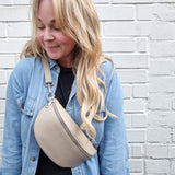 Leather sling bag