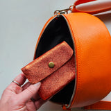 Leather sling bag