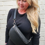 Leather sling bag