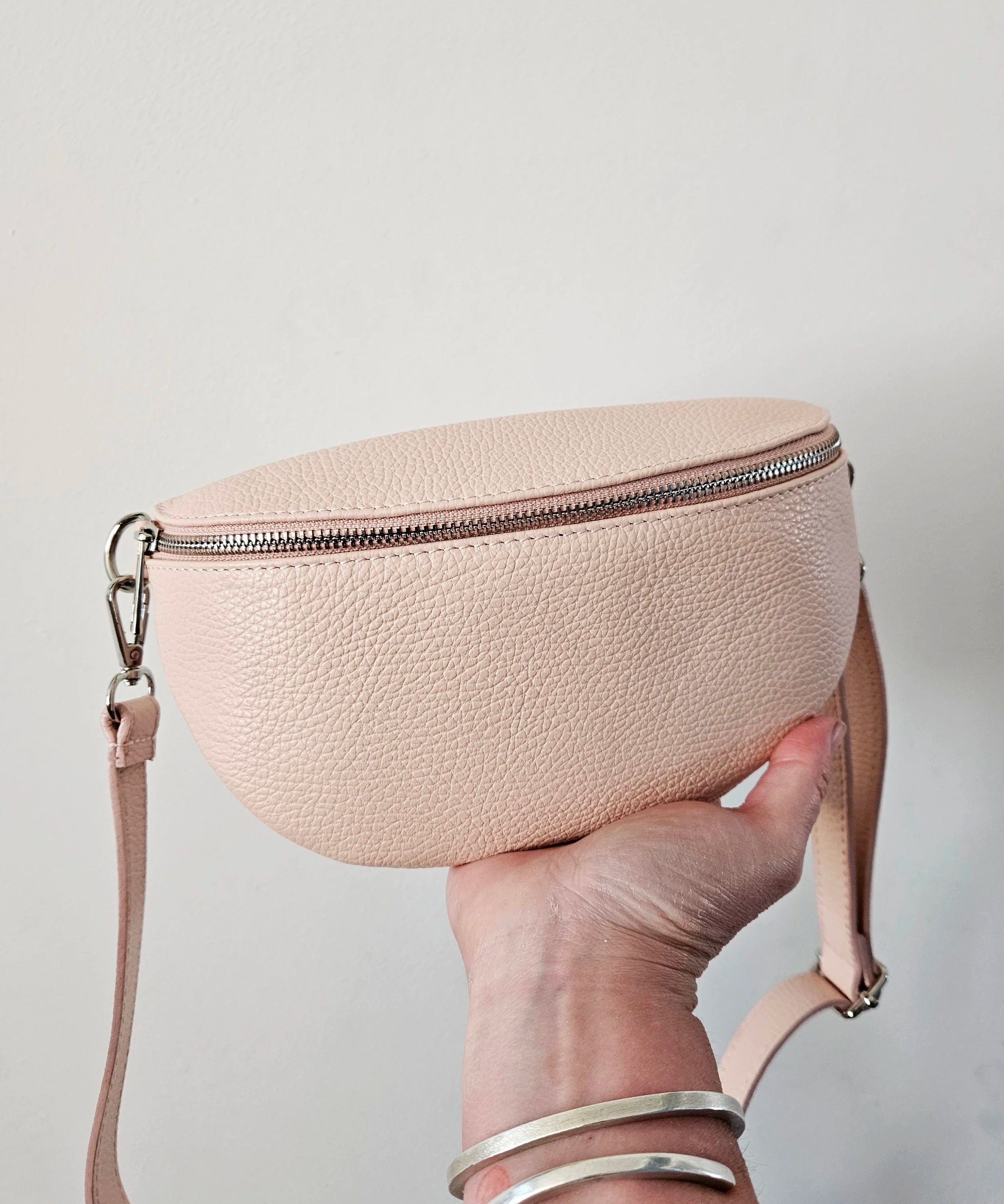 Leather sling bag