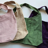 Suede shoulder bag