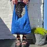 Suede shoulder bag