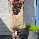 Suede shoulder bag