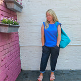 Suede shoulder bag