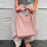 Suede shoulder bag