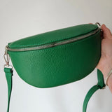 Leather sling bag
