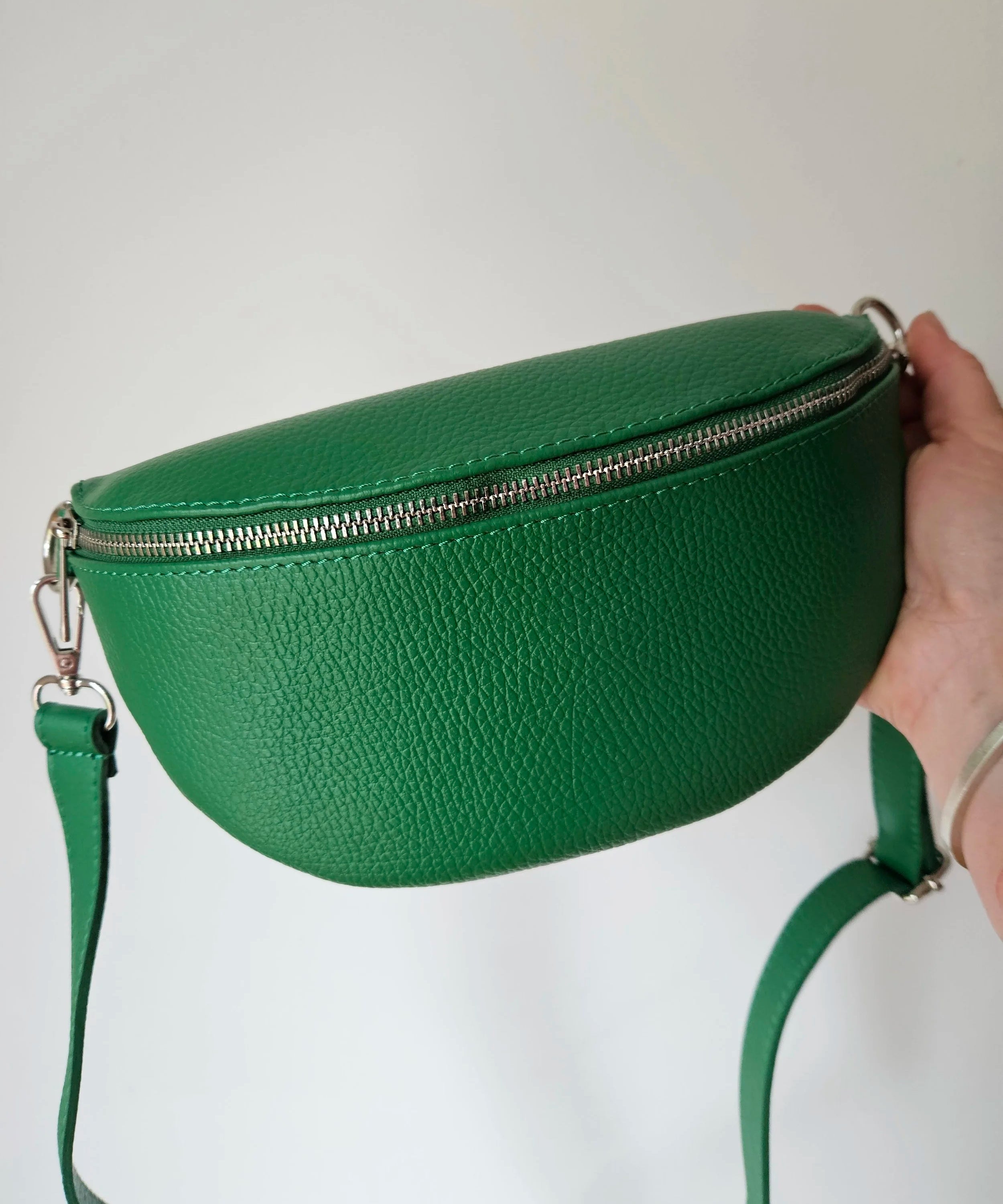 Leather sling bag