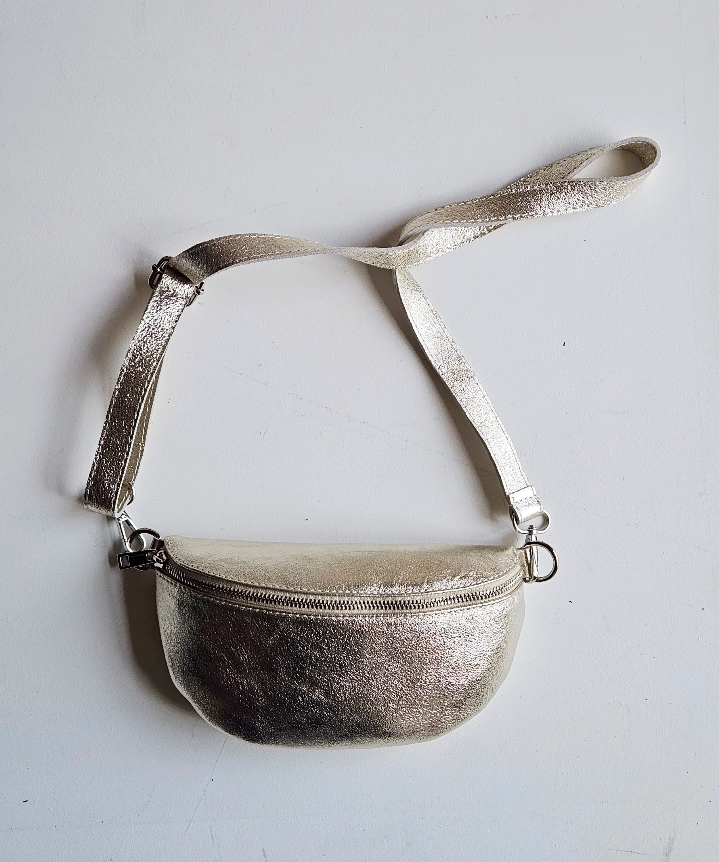 Leather sling bag