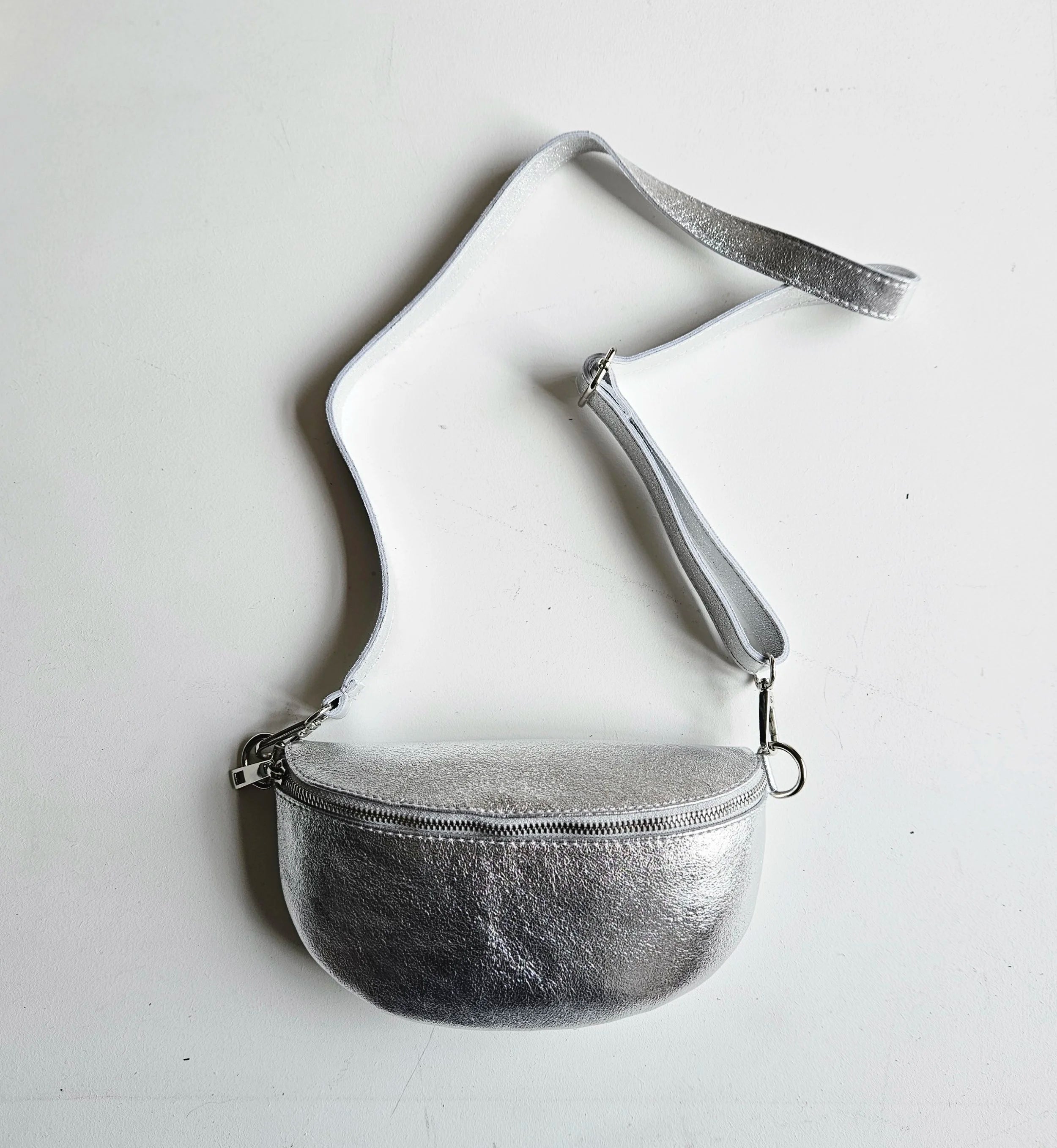 Leather sling bag
