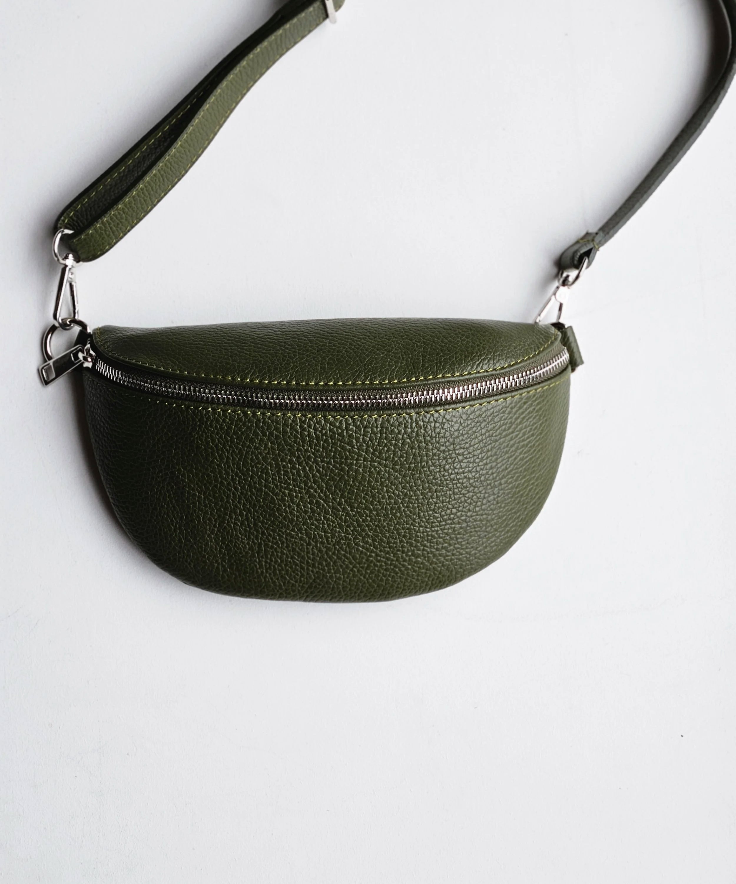 Leather sling bag