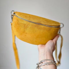 Suede sling bag from So Satsuma Clothing UK.