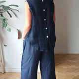 sleevless Linen top