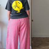 Striped linen trousers