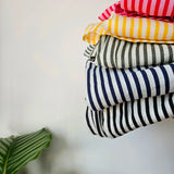 Striped linen trousers