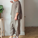 Ara cropped trousers - linen