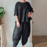 Ara cropped trousers - linen
