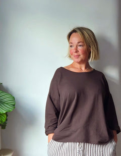 A 3/4 sleeve top from So Satsuma Clothing UK.