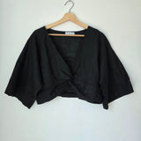 Linen twist top