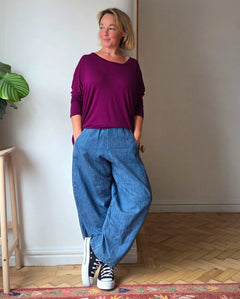 Barrel leg jeans from So Satsuma Clothing UK.