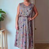 Wild flower silk blend dress