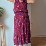 Wild flower silk blend dress