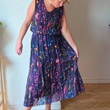 Wild flower silk blend dress