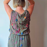 Wild flower silk blend dress