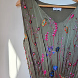 Wild flower silk blend dress