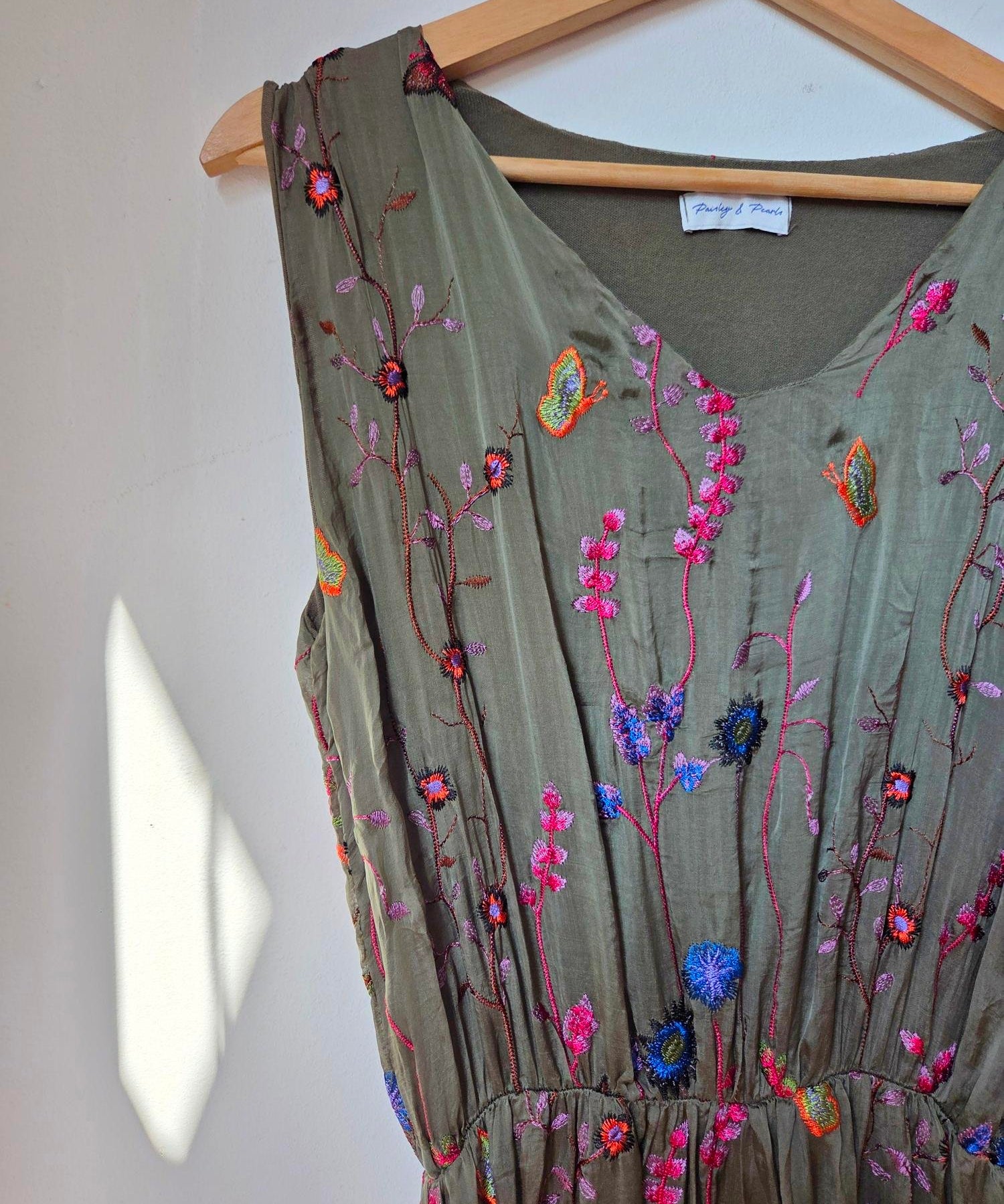 Wild flower silk blend dress