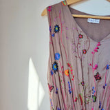 Wild flower silk blend dress