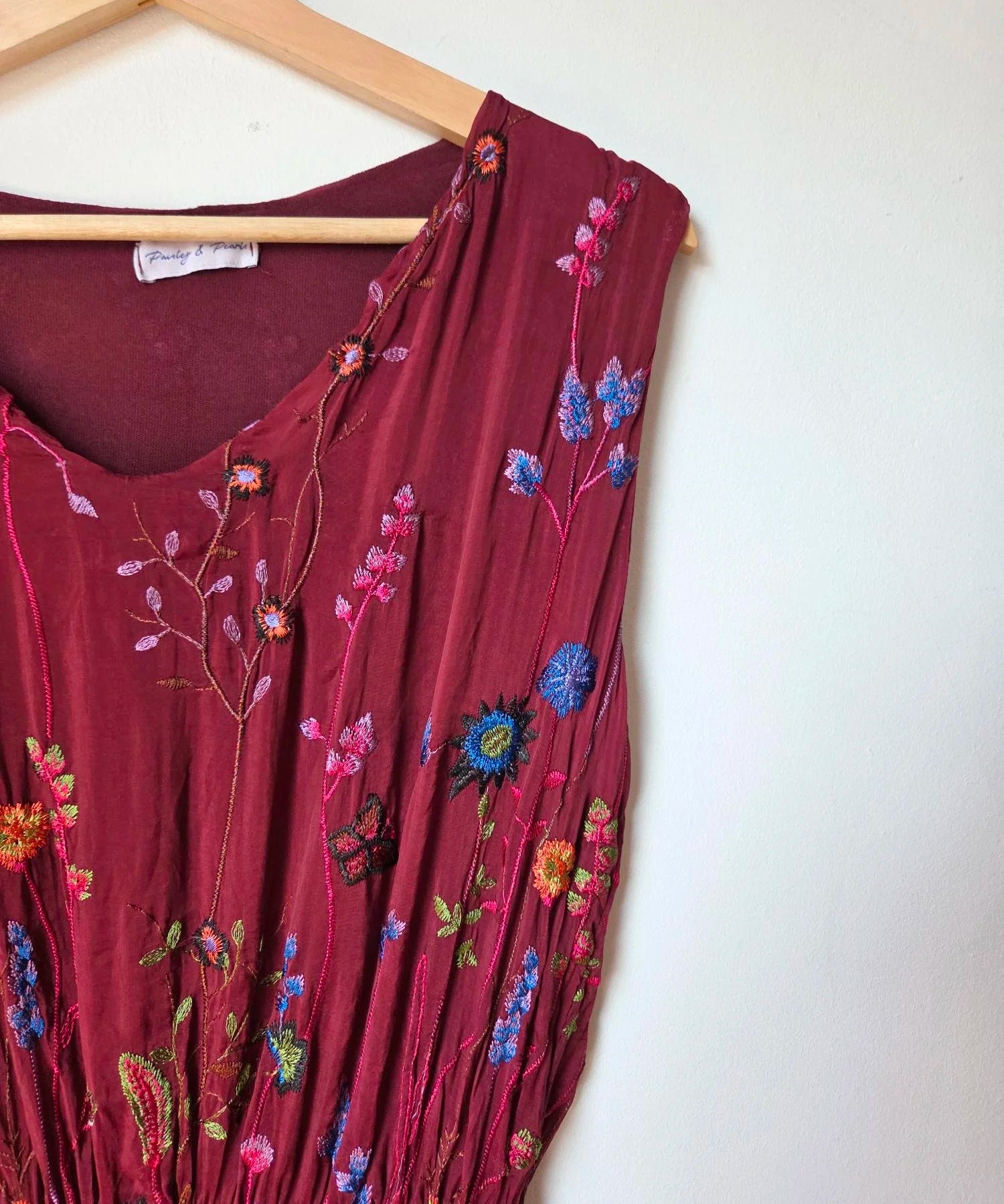 Wild flower silk blend dress