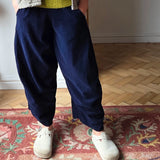 Cropped cord trousers
