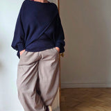Cropped cord trousers