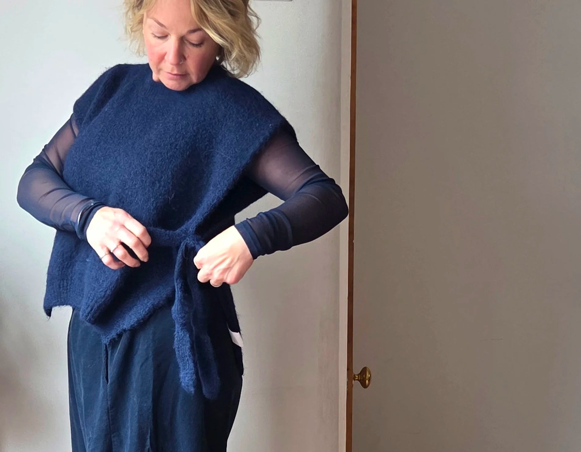 Knitted tabard