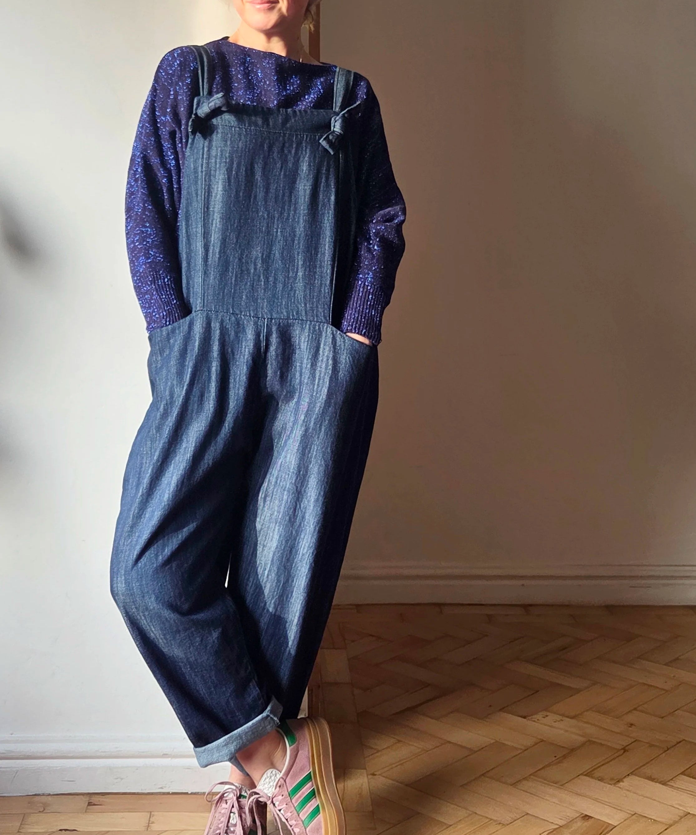Denim dungarees
