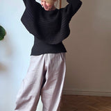 Cropped barrel leg jeans - colour